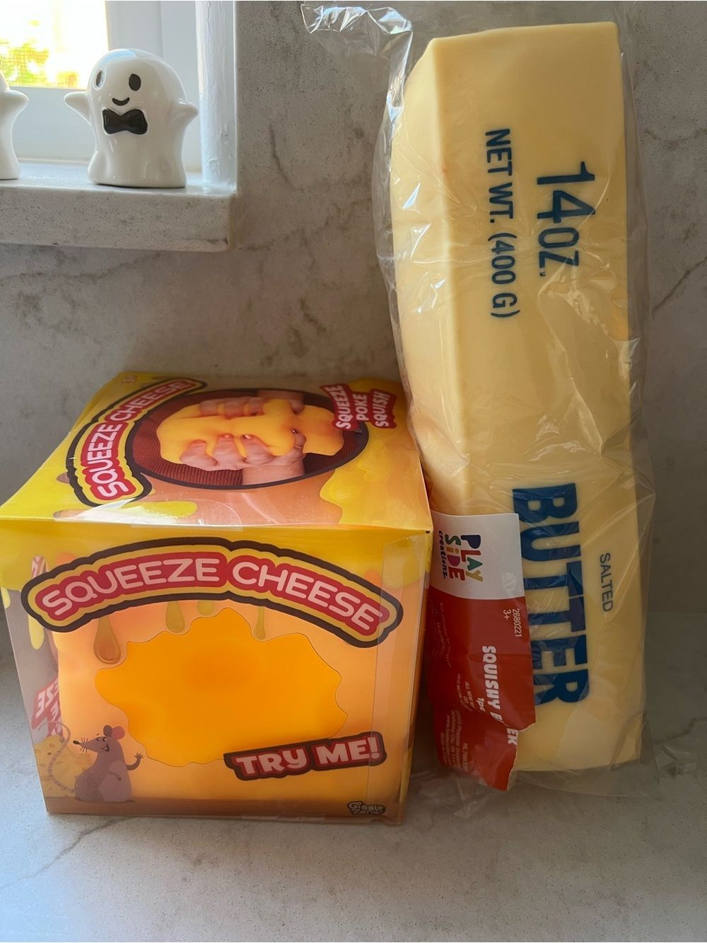 Butter Squishy14OZ Salted Butter & Giggle Zone Squeeze Cheese Block